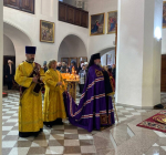 Архиепископ Лукиан совершил воскресную Божественную литургию в Благовещенском соборе