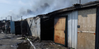 В пгт Серышево ликвидируют пожар в гаражном массиве - gtrkamur.ru - ГТРК Амур