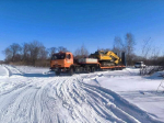 В Февральске полностью сгорели автомобиль УАЗ, мопед и снегоход