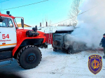 В Февральске полностью сгорели автомобиль УАЗ, мопед и снегоход