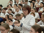 Встреча руководства вуза со студентами 4 курса состоялась сегодня в медакадемии