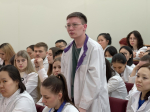 Встреча руководства вуза со студентами 4 курса состоялась сегодня в медакадемии