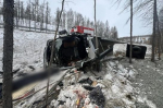 Самосвал перевернулся на федеральной трассе в Приамурье