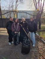 Студенты пятого курса поучаствовали в ежегодном осеннем субботнике «Город берегу»
